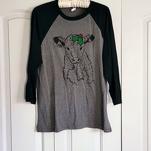Christmas cow shirt